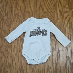 Youth GARB White UCF Knights - Infant L/S Bodysuit Sz 12 Months